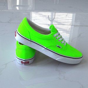 vans era neon green gecko sneaker shoes new